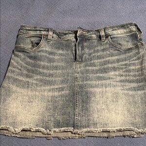 Carve Designs Distressed Denim Mini Skirt